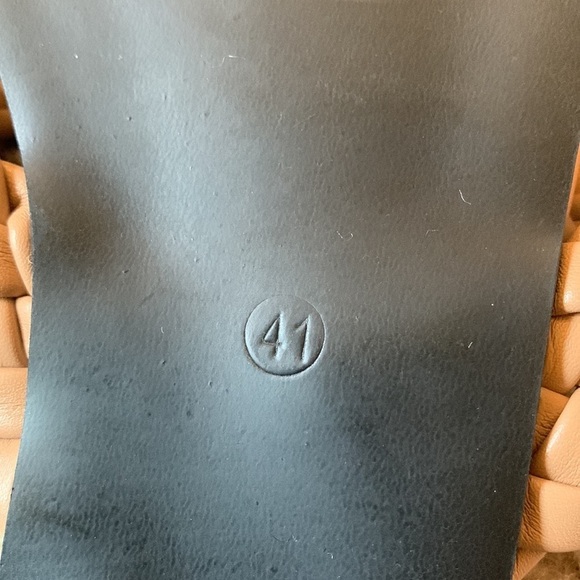 Mtzyoa Braided Criss Cross Flat Sandals 8.5 Tan Slip-On NWOB Boho Summer Comfort - Picture 9 of 13